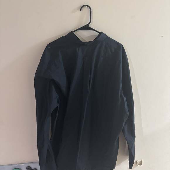 Ralph Lauren Button-Down Long Sleeve Shirt, Navy Blue with Purple Pony Logo - Picture 4 of 6